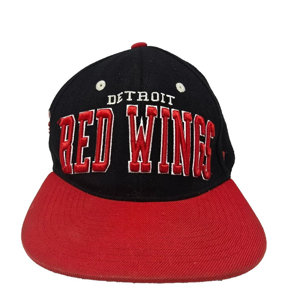NHL Detroit Red Wings Snap Back Zephyr The Z Hat Hockey Black